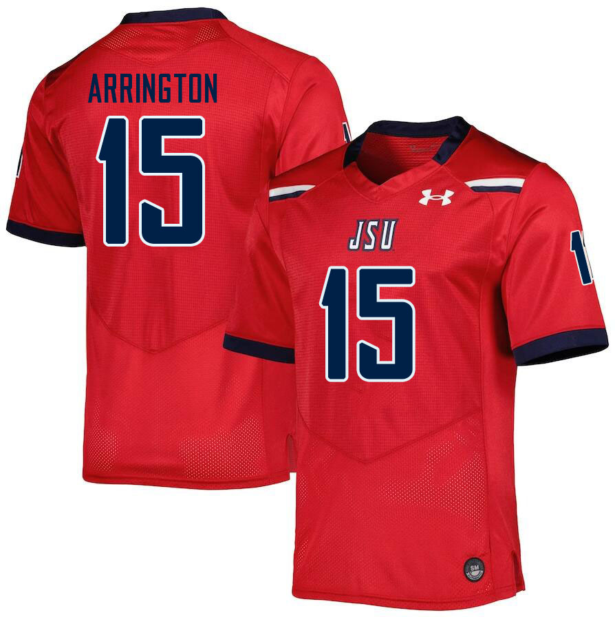 Men-Youth #15 Khalil Arrington Jackson State Tigers 2023 College Football Jerseys Stitched Sale-Red
